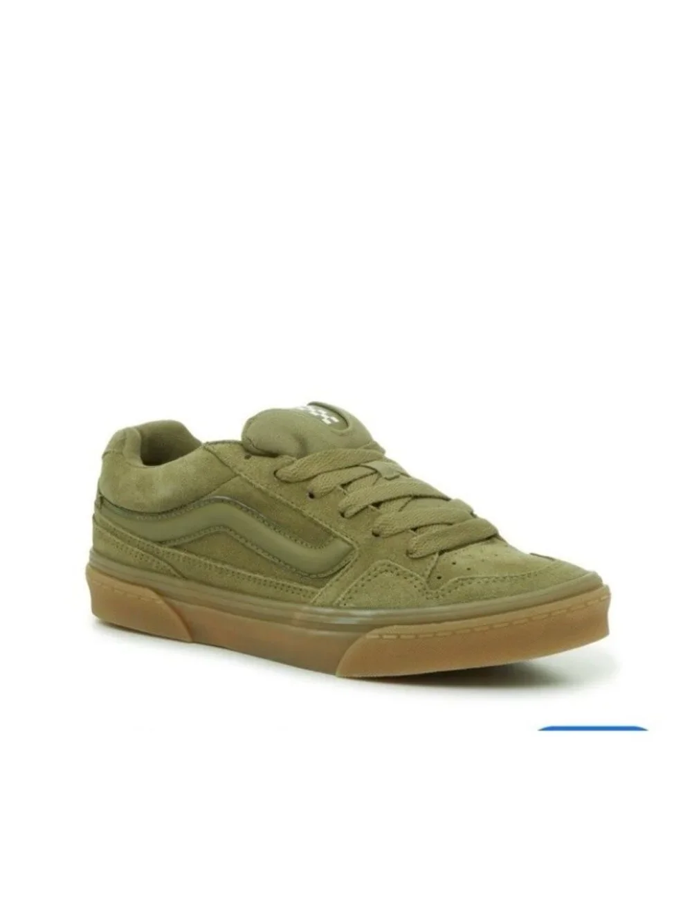 VANS Women Sneakers Caldrone Translucent Gum Olive Suede Low Top Size 9US EU40